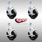 Service Caster 5 Inch SS Hard Rubber Wheel Swivel 1/2 Inch Threaded Stem Caster Set Brake SCC SCC-SSTS20S514-HRS-TLB-121315-4 - alternate 3